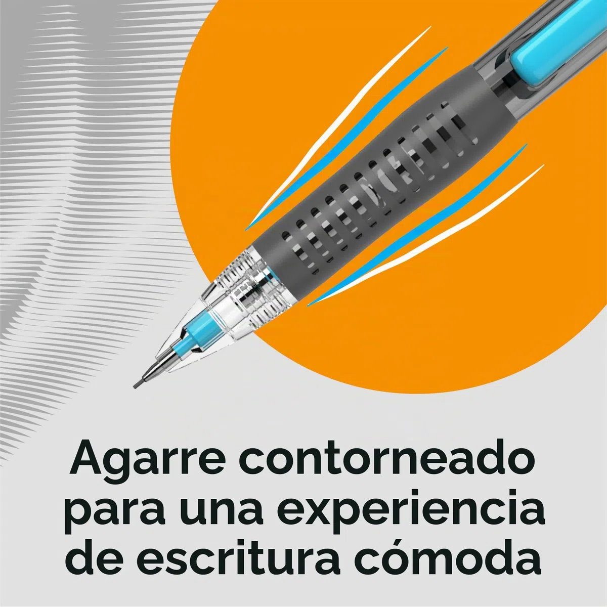 BIC Break Resistant Portaminas con Goma de Borrar Giratoria y Mina de Nanodiamante - Caja de 12