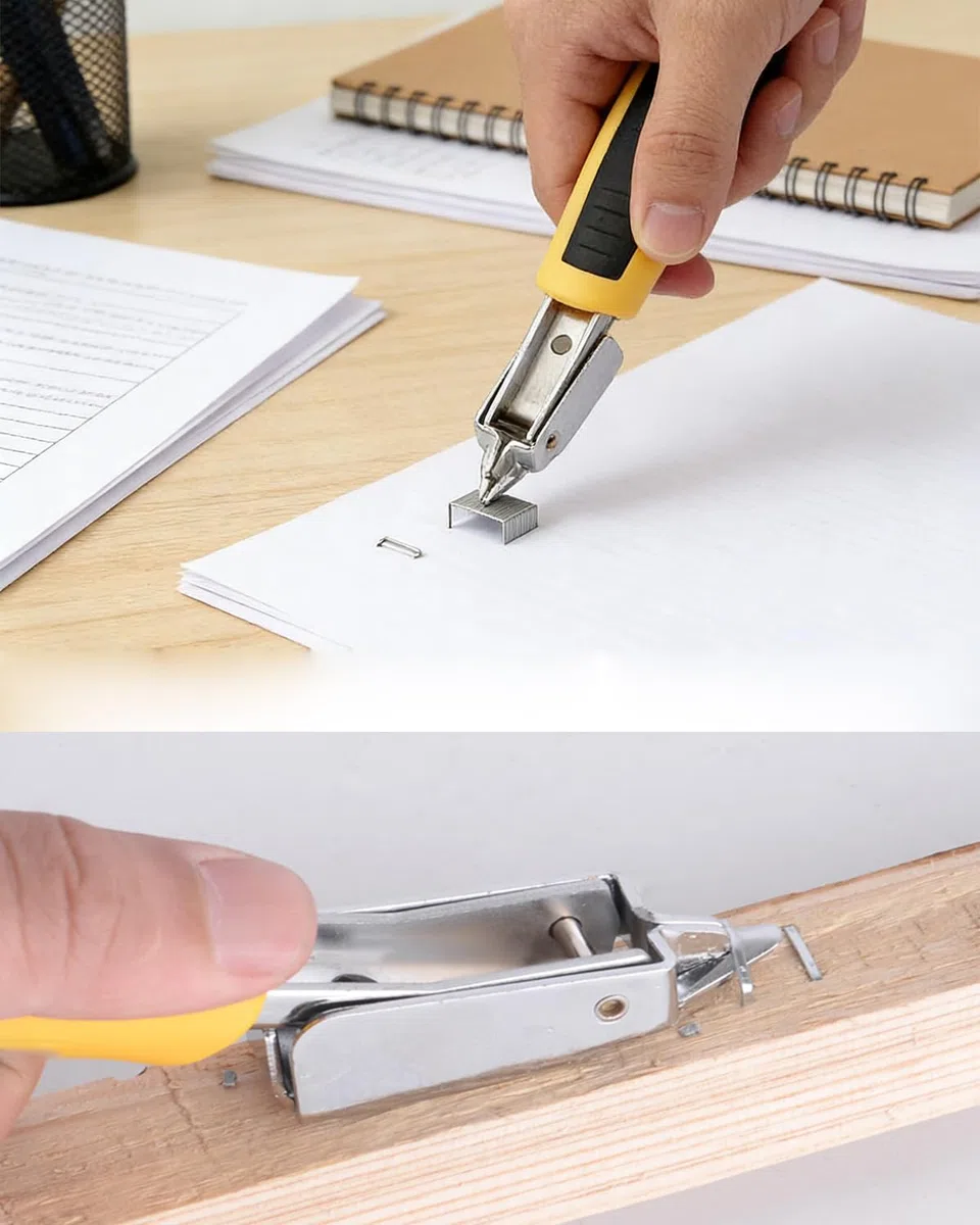 Removedor de grapas de alta resistencia industrial, removedor de grapas de flecha de lona, herramienta de eliminación de grapas de firma, herramienta de garra de oficina, extractor de