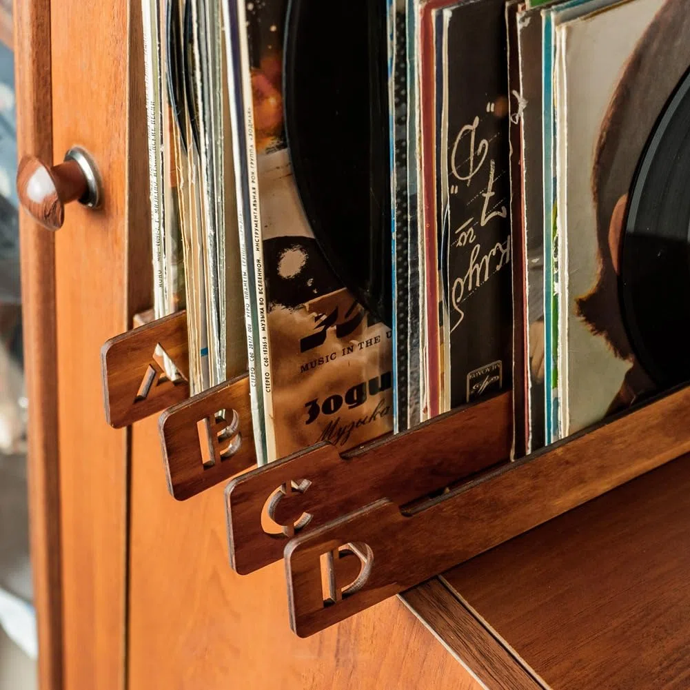 26 Divisores de Discos de Madera, Divisores AlfabéTicos de Almacenamiento de, GuíAs Organizadoras de Soportes de Discos