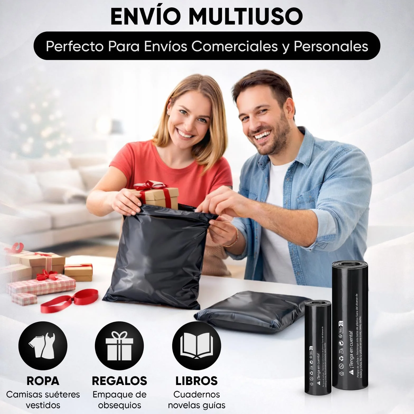 Bolsas para Envíos de Plástico Opaco 100 uds 35 x 41 cm Autoadhesivas