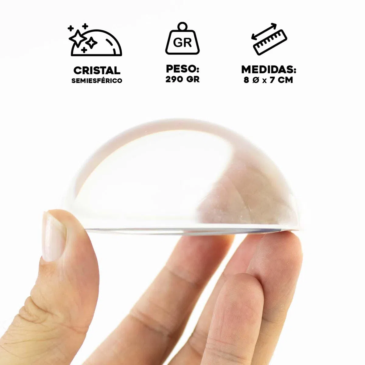 PROMO-SHOP Pisapapeles Ovalado Personalizado con la Foto que prefieras · Pisapapeles Decorativo de cristal con base plana aterciopelada · Incluye estuche de Regalo