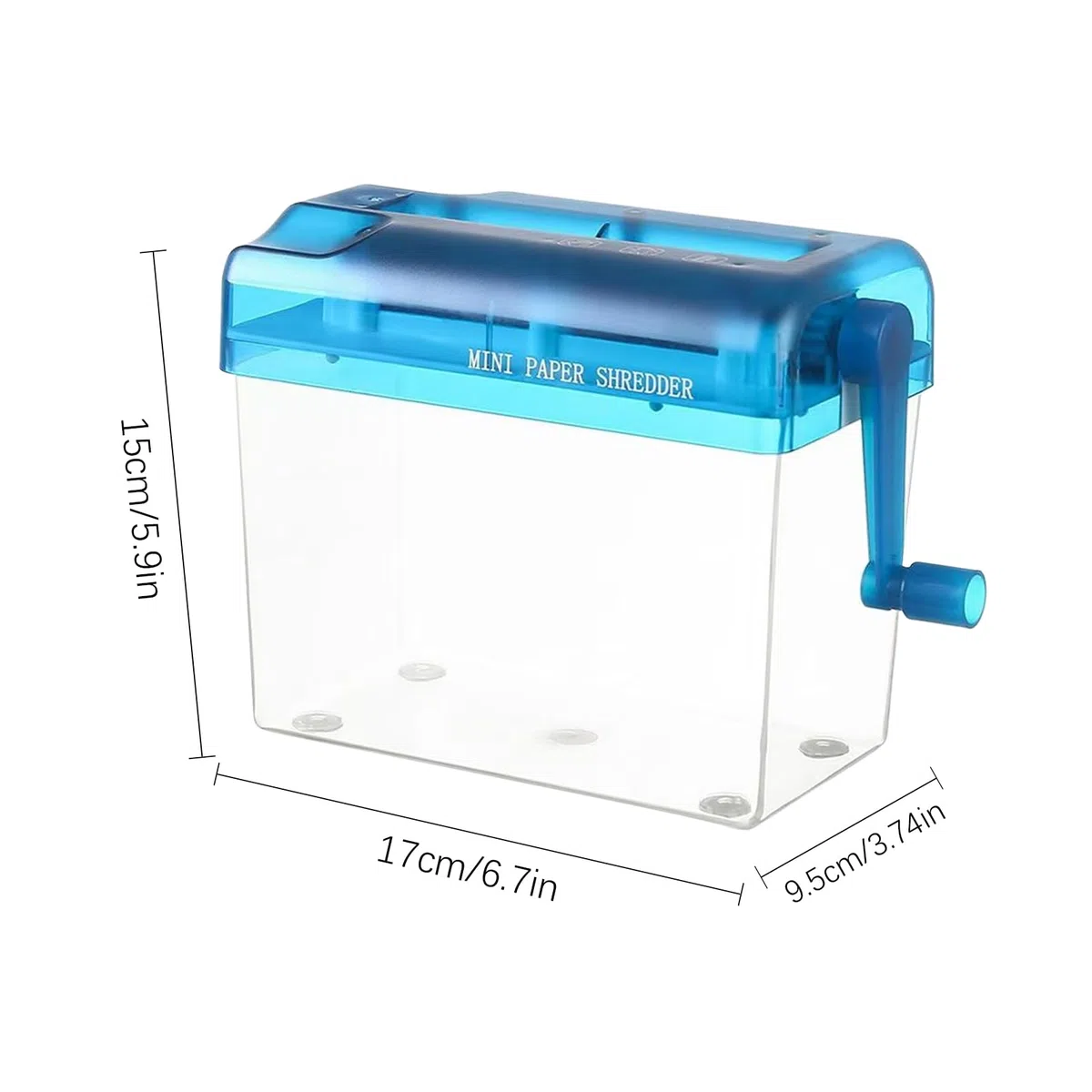 Trituradora De Papel Manual | Destructora de Papel de Sobremesa para Documentos - Herramienta De Corte para Documentos Notas Recibos Facturas - Hogar Correo Papelería
