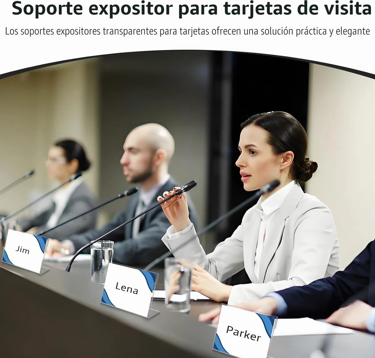 30 Piezas Expositor Metacrilato Transparente, 8 x 5 cm Porta Precios Transparente, Soporte de Sobremesa para Oficina Tienda Supermercado Promociones Restaurantes
