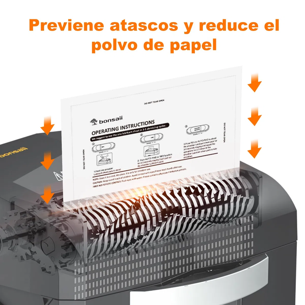 Bonsaii Hojas Lubricantes para Destructoras de Papel,Paquete de 24 (21.4 * 15.1 CM/Pieza)