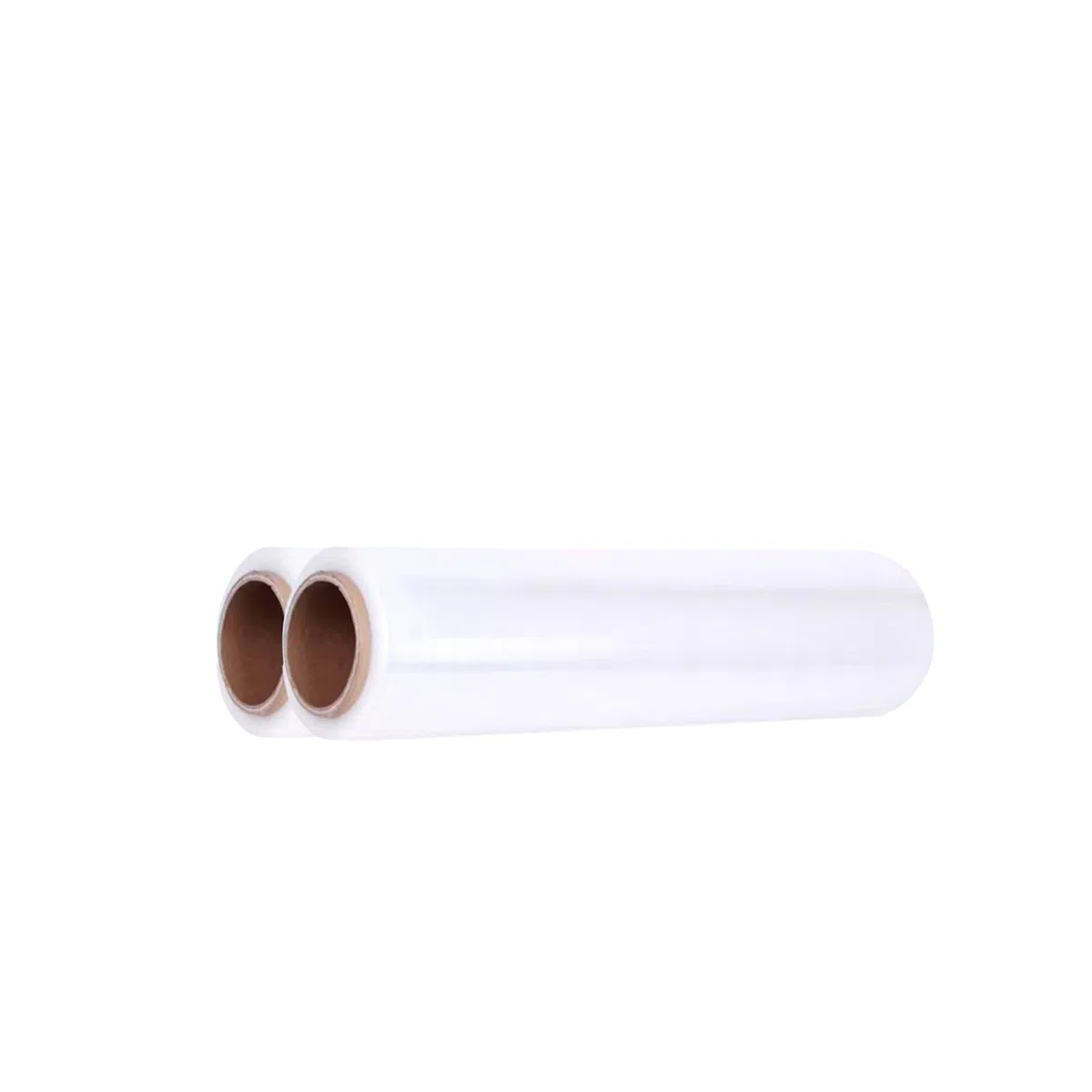 HIBRON Film Estirable Transparente, 50 cm de Anchura, 23 Micras de Espesor, Estirable hasta 200m Largo, Autoadherente, Alta Flexibilidad, Muy Resistente. (2 Rollos)