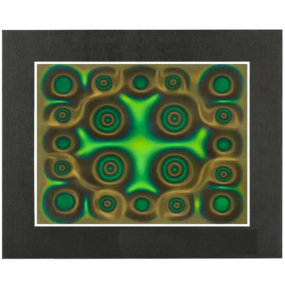 ISTOVO PelíCula de VisualizacióN MagnéTica, PelíCula de VisualizacióN de Campo MagnéTico Verde de 6X4 Pulgadas, Pantalla de Flujo MagnéTico, Detector de Campo MagnéTico, Reutilizable