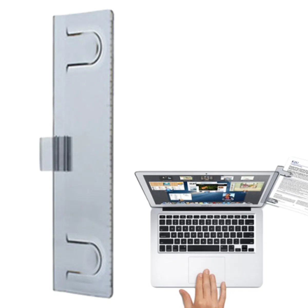 Clip para documentos, soporte de papel para documentos, soporte de clip para mensajes de documentos, monitor de mesa, fácil de instalar, placa de almacenamiento para fotos, papel A4, documentos, notas