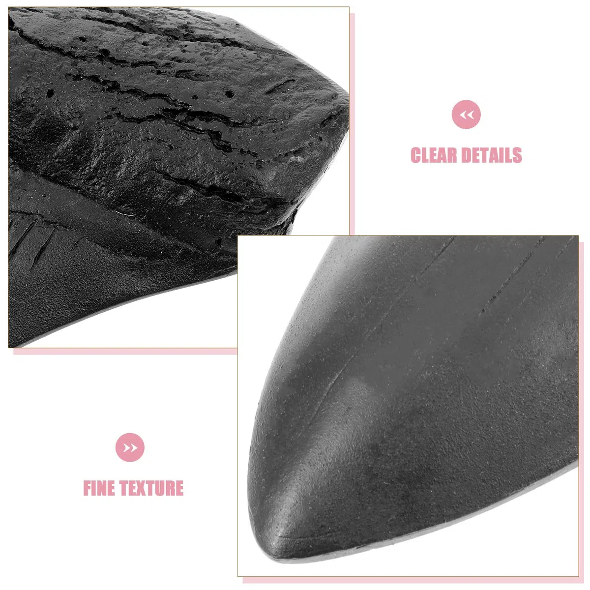 Réplica de Diente Gigante de Megalodón en Resina Negra Realista para Colección y Ornamentación Única de Paleontología