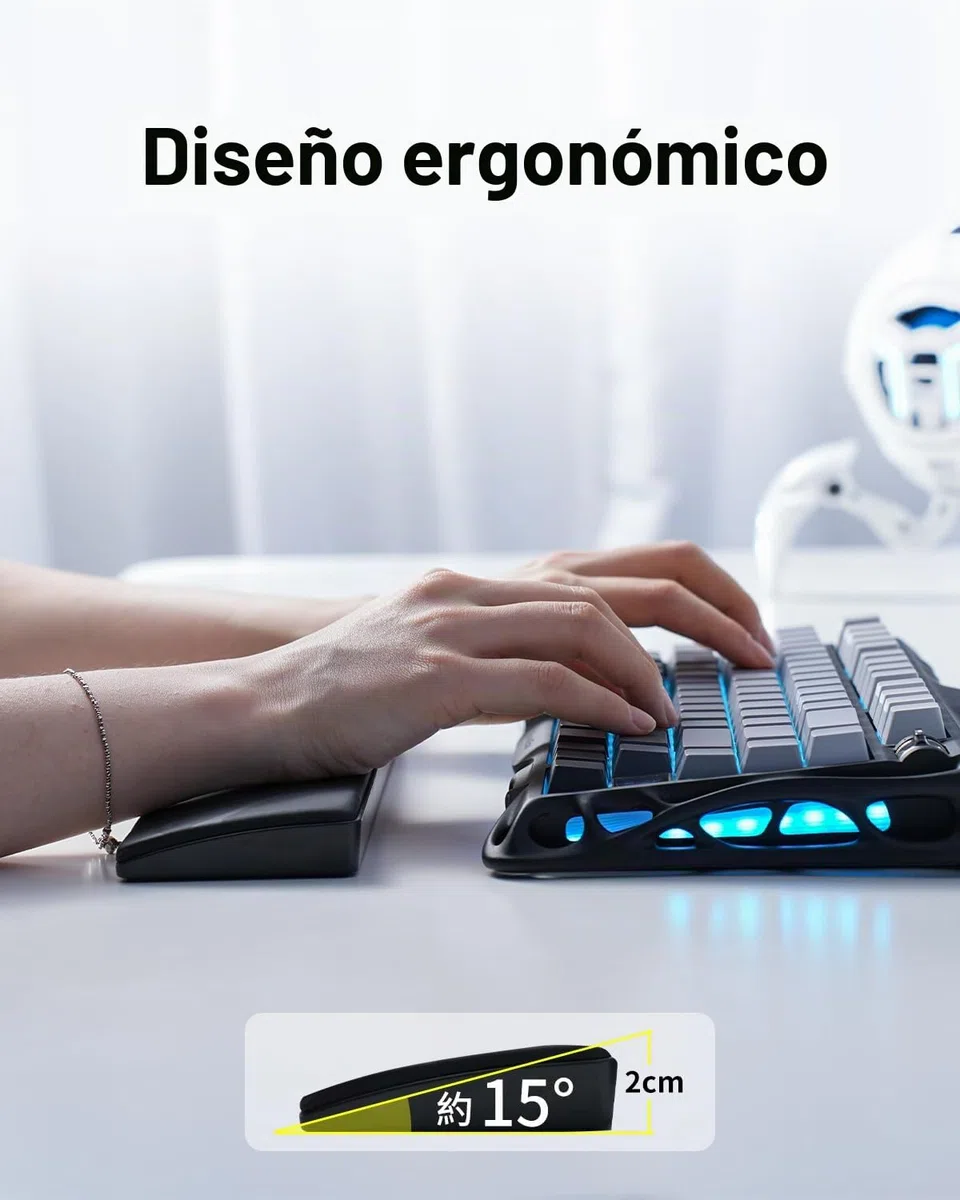 GravaStar Reposamuñecas para teclado (negro)