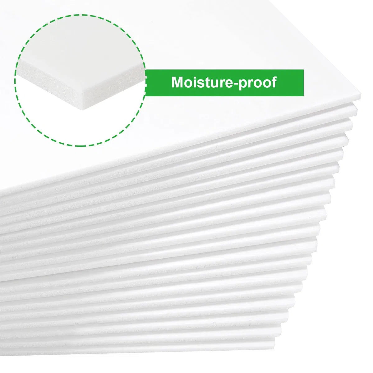 ASelected Pack de 24 Carton Pluma A4 Blanco 5 mm, Foam Board 210 x 297 mm, Tablero de Espuma Ligero para Manualidades, Maquetas, Presentaciones, Escuela y Oficina
