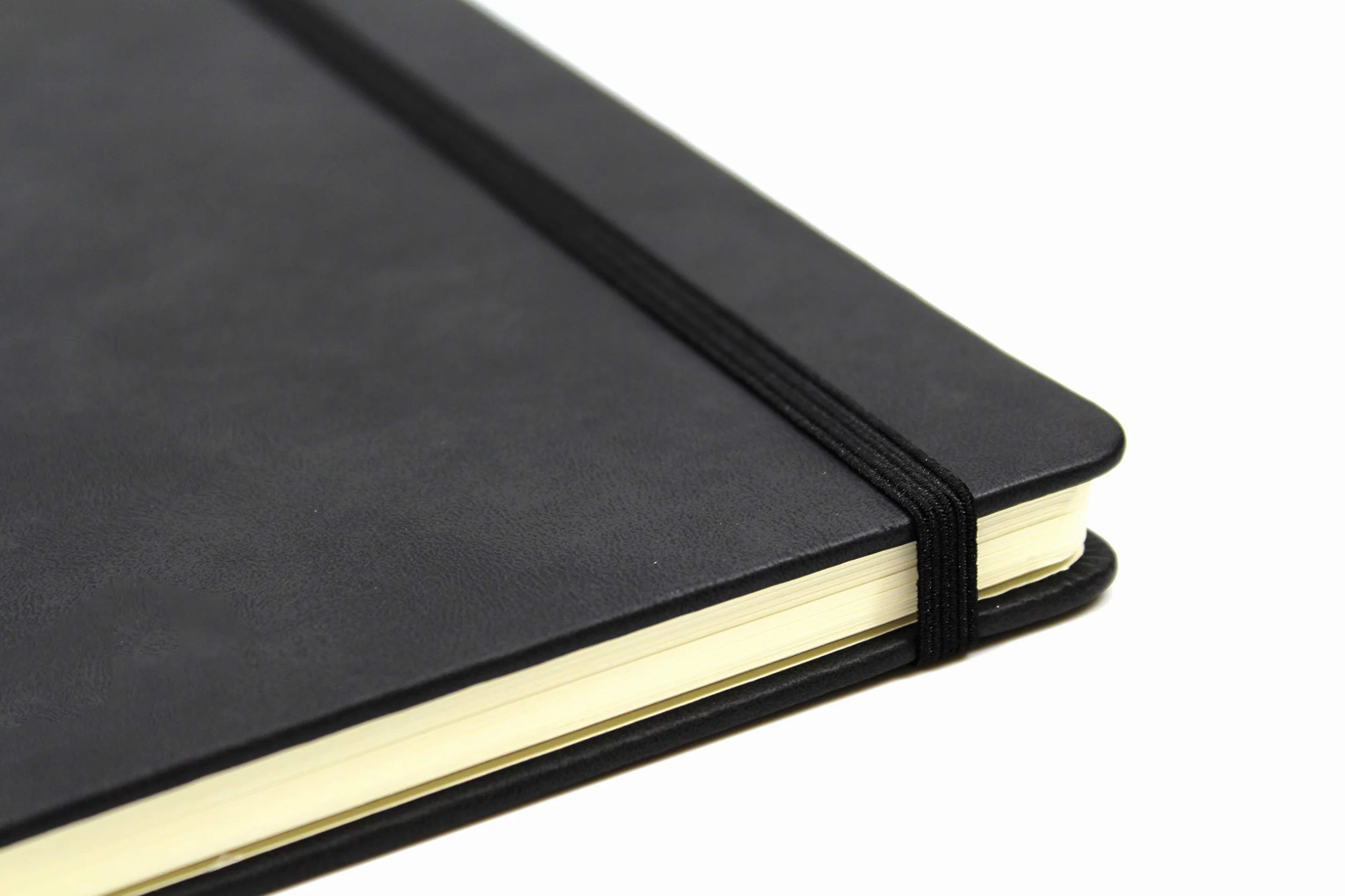 Silvine Cuaderno ejecutivo de tapa dura, tamaño A4, 160 páginas punteadas de papel marfil de 90 g/m², color negro