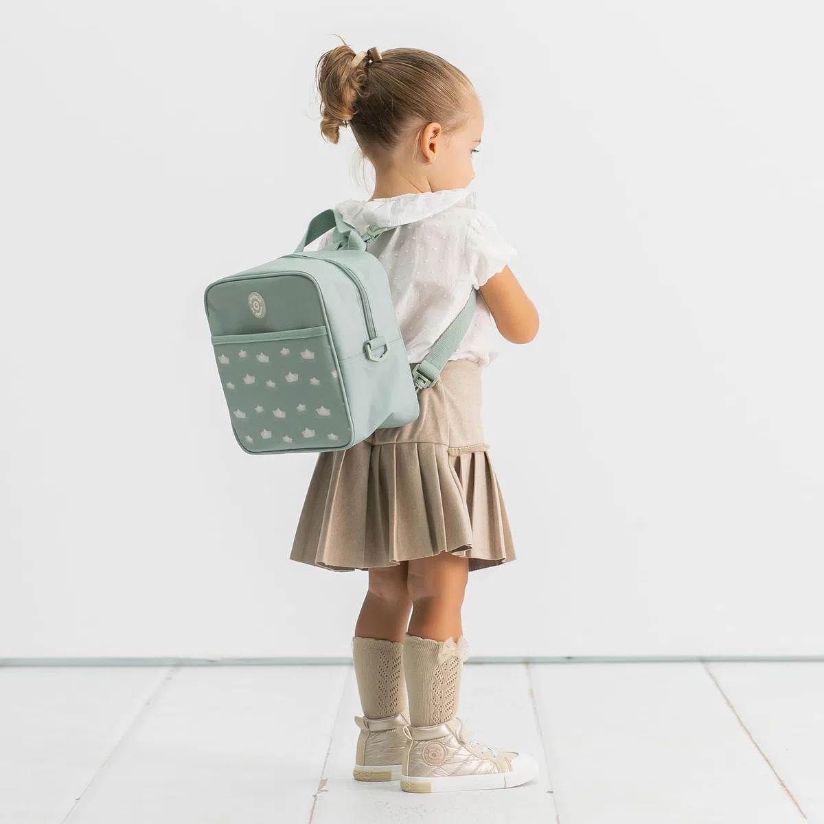 Olmitos - Mochila Infantil Isotérmica MERIENBAG – Bolsa Térmica Aislante para Comida y Termo de Bebé, Fácil Limpieza, Uso como Mochila o Bandolera, Ideal para guardería (Azul)