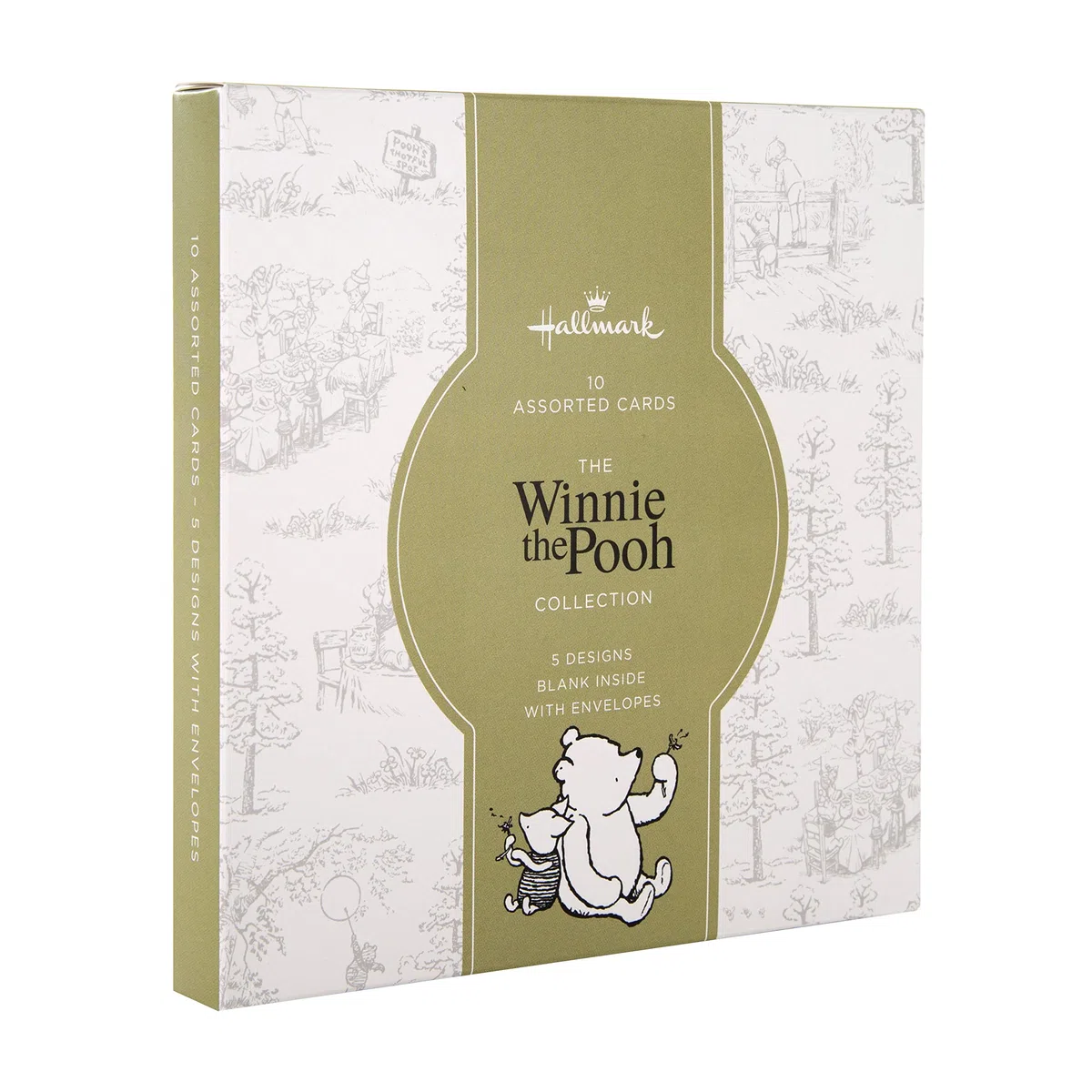 Hallmark Tarjetas surtidas – Multipack de 10 en 5 diseños de Winnie The Pooh de Disney