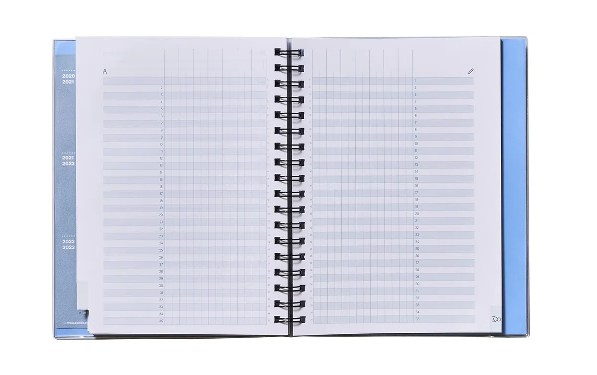 ADDITIO - Cuaderno de Todas las Clases día página para el profesorado | Planificación diaria con organización por meses | Evaluación continua | Tamaño 17 x 24 cm. | Español | Azul