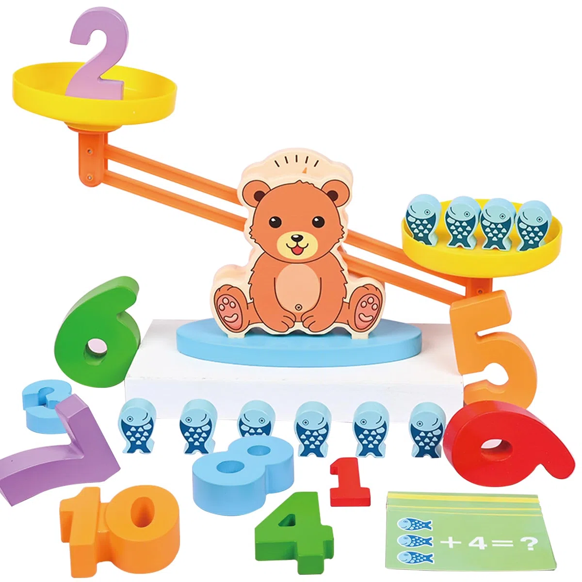 Juguetes Montessori 3 4 5 Años, Balanza Matemática, Juguete de Madera, Juguetes Educativos, Montessori 3 Años, Regalo Niño Niña 3–5 Años