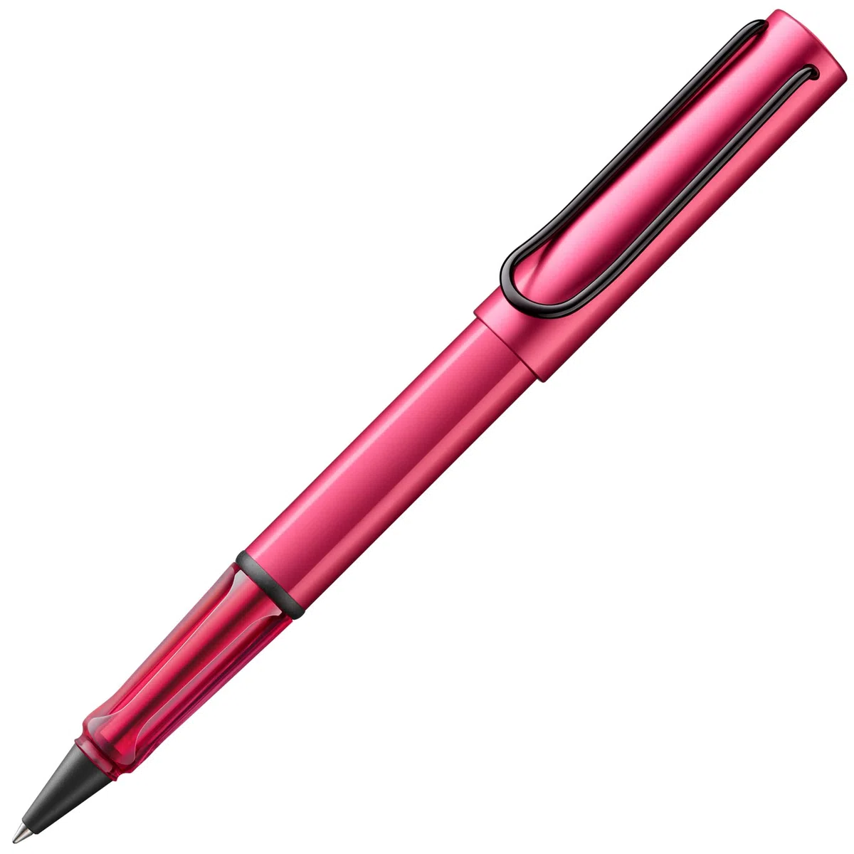 LAMY AL-star 3D9 - Bolígrafo roller ligero de aluminio con mango ergonómico y clip metálico autoamortiguador, incluye recambio M 63 M