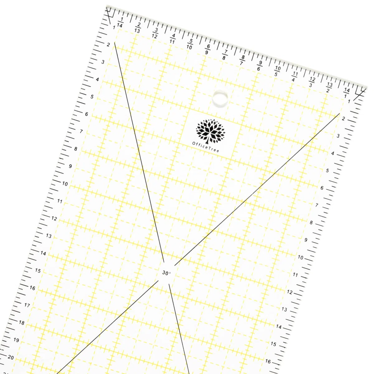 OfficeTree Regle Patchwork Costura 60 cm x 15 cm – Regla de costura de 60 cm – Regla Patchwork – Regla de corte japonés