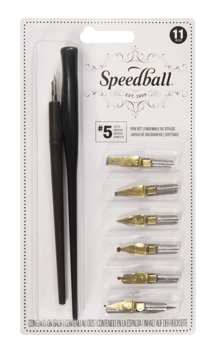 Speedball Pera 2962 no 5 Artistas Juego de bolígrafo