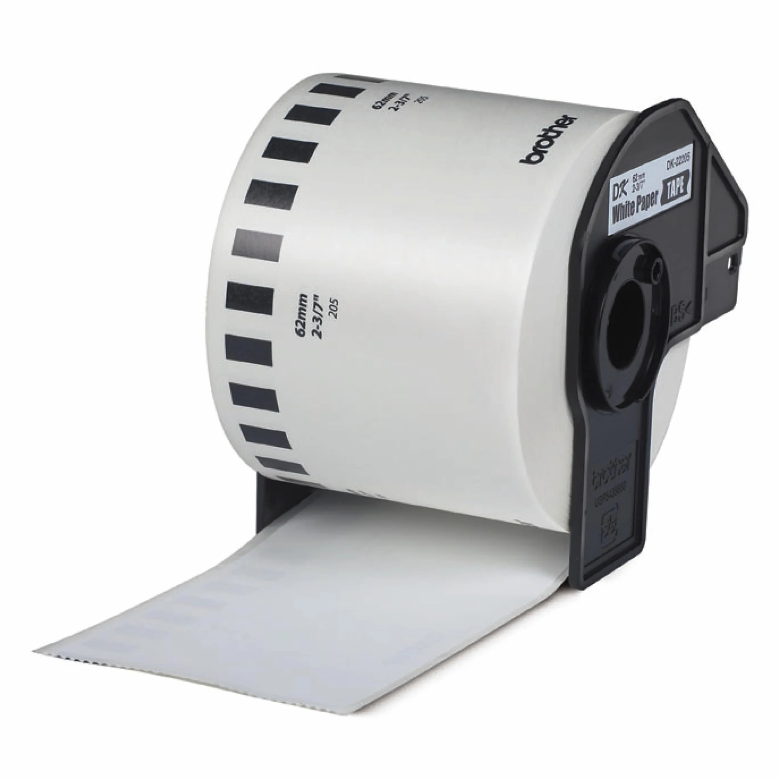 Brother DK22205, Cinta Continua de Papel Térmico (Blanca), Ancho: 62 mm, Longitud: 30,48 m