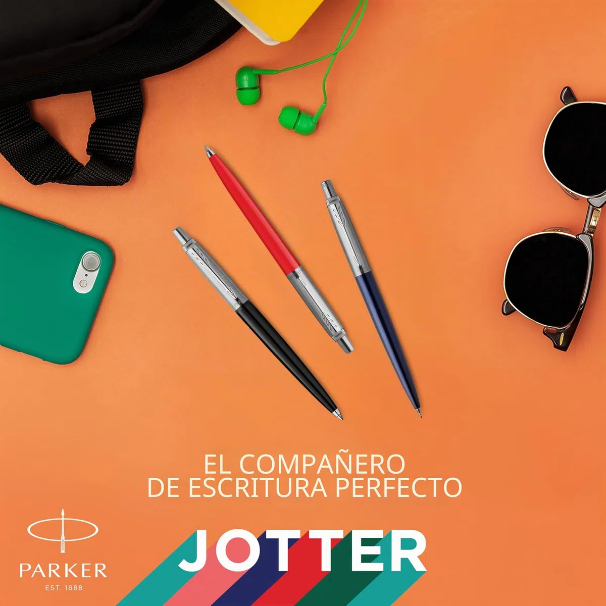 Parker Jotter Originals set de regalo Trio | Bolígrafo de punta de bolabolígrafo de gel y portaminas | Hecho con un 55% de materiales reciclados* | Regalo de graduación perfecto y el colegio