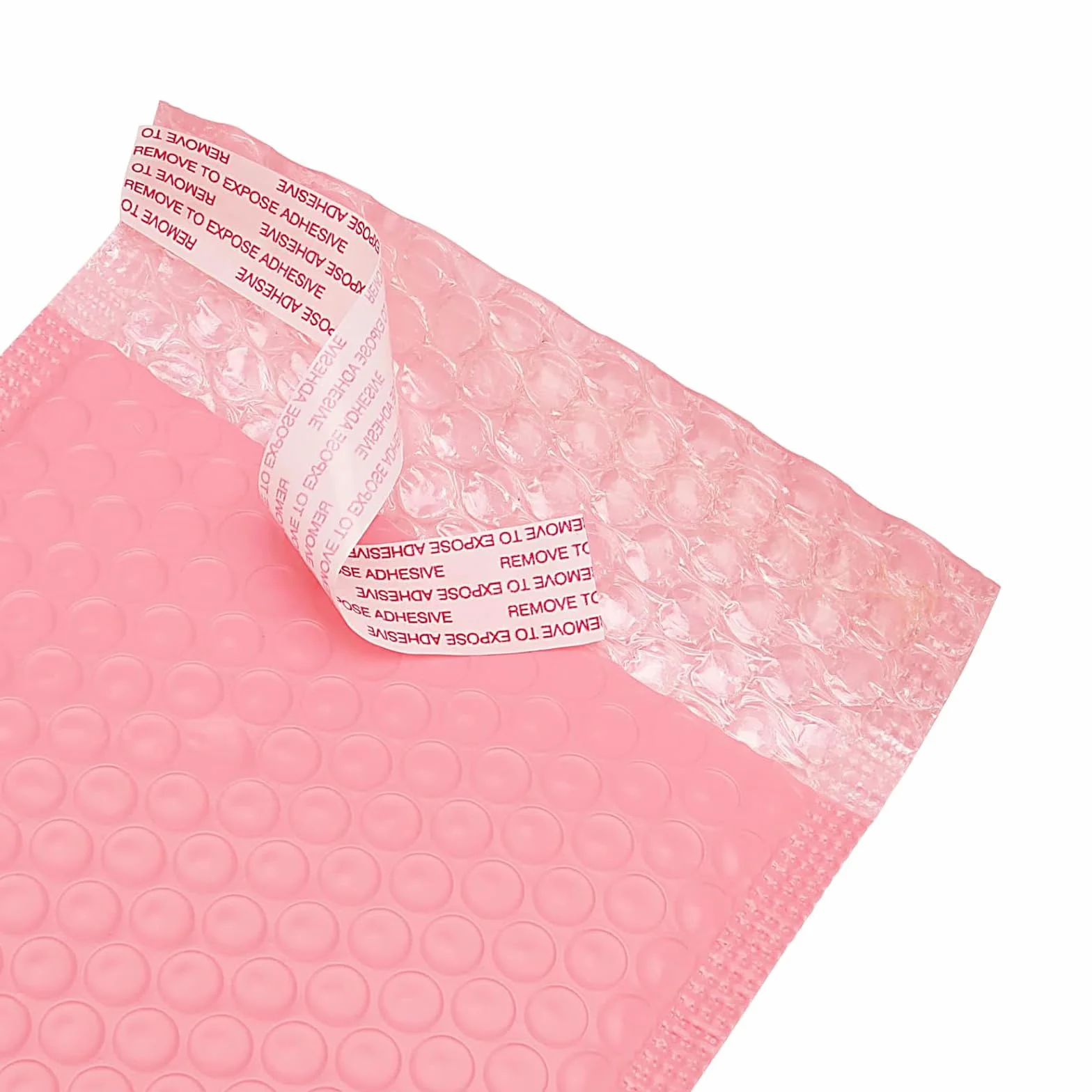 Sobres acolchados de aire A5 rosa 18x23 cm polietileno autoadhesivos 50 unidades