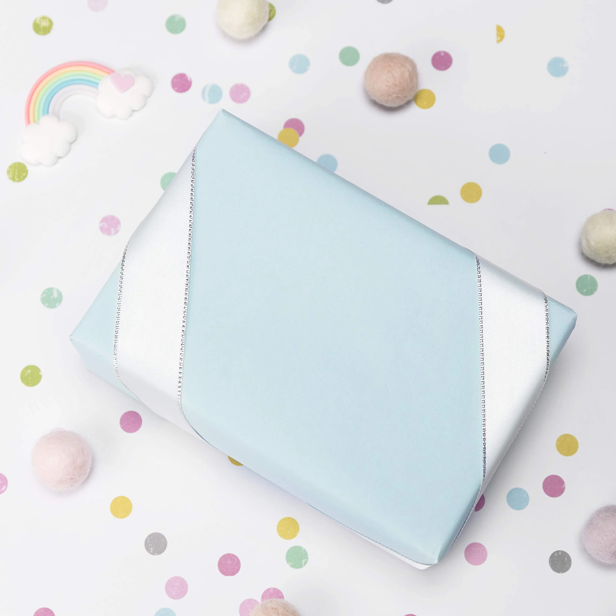 RUSPEPA Papel de Envolver Kraft Azul - Papel Pesado para Regalos de Boda, Cumpleaños, Duchas, Felicitaciones y Vacaciones - 76CM X 10M por Rollo
