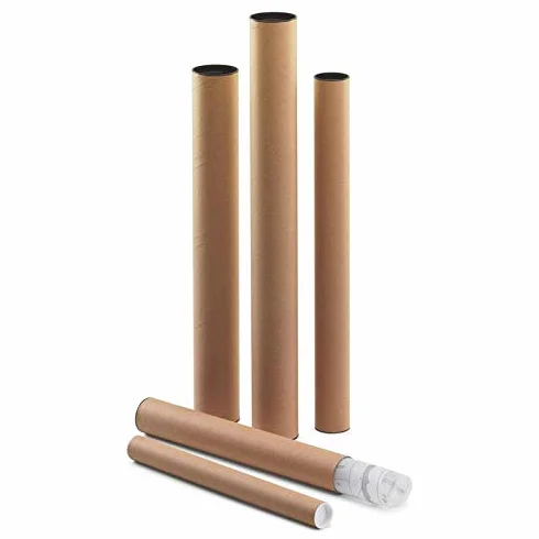 Tubo Portaplanos de Cartón y Tapa de Plástico | 75cm Ø 80mm