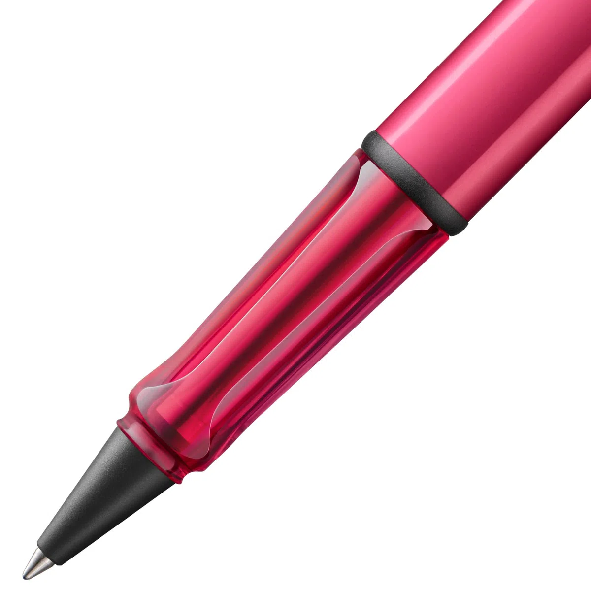 LAMY AL-star 3D9 - Bolígrafo roller ligero de aluminio con mango ergonómico y clip metálico autoamortiguador, incluye recambio M 63 M