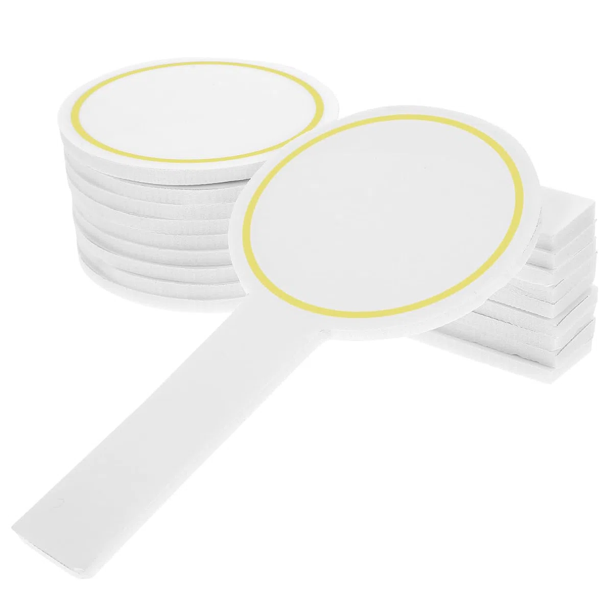 6 tablones de anuncios en seco carteles pequeños de limpieza en seco de subastas rápido sí no paleta portátil pizarra blanca mini espuma estudiante sosteniendo un escudo