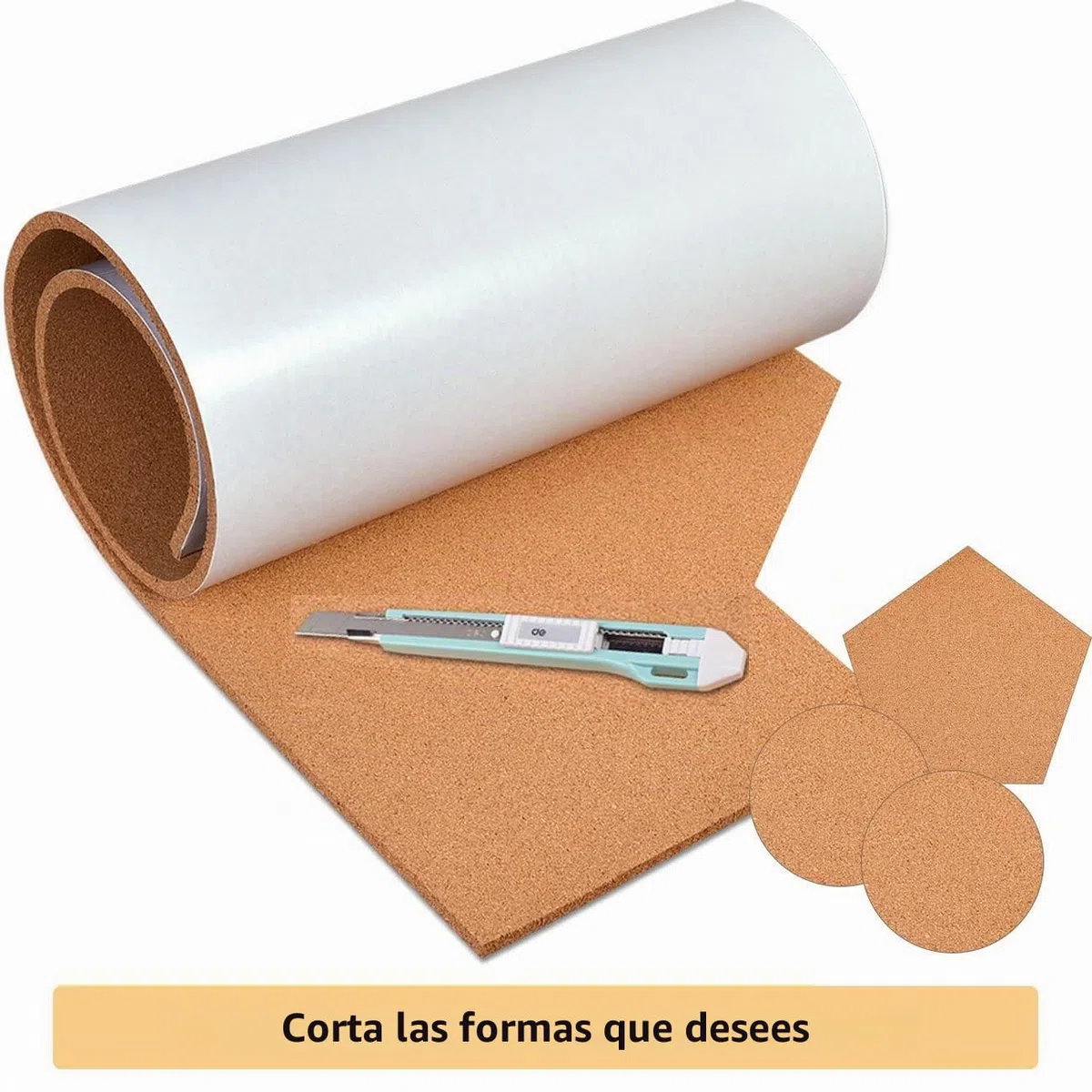 Okydoky Tablero de alfileres de madera maciza, 40 x 120 cm, 3 mm, corcho, rectangular, autoadhesivo, para colgar fotos, barras de anuncios de corcho para oficina, escuela y hogar
