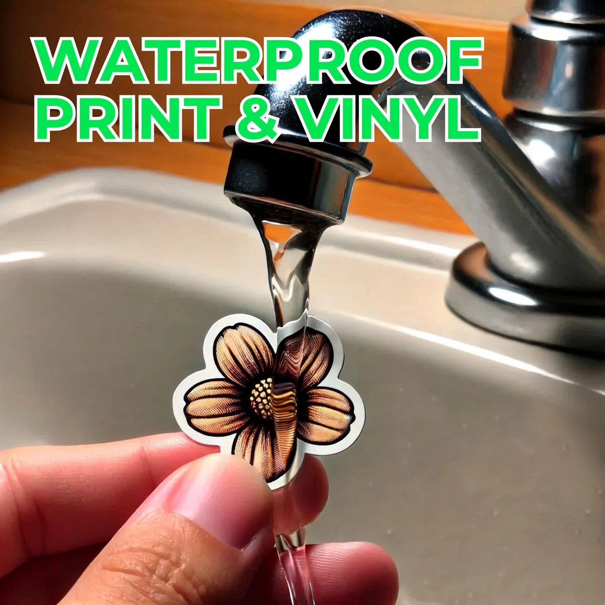 50 hojas autoadhesivas A4 imprimibles con láser, lámina de vinilo mate impermeable blanco
