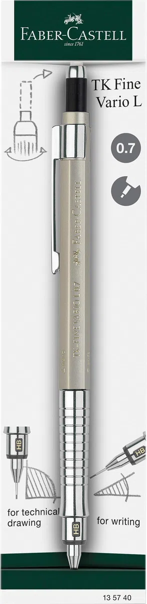 Faber-Castell 135740 - Portaminas TK-Fine Vario L -Dorado Champagne - 0,7mm