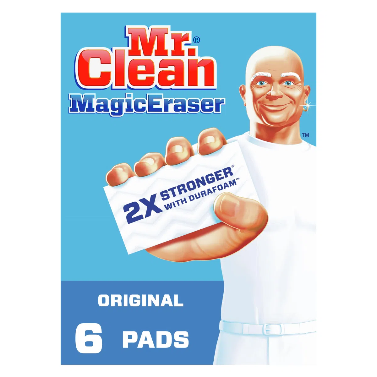 Mr. Clean Magic Eraser Original - Almohadillas de limpieza con Durafoam (6 unidades)