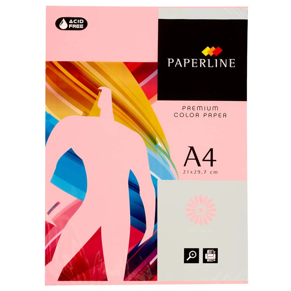 Pack 500 Hojas Color Rosa Claro Tamaño A4 80g