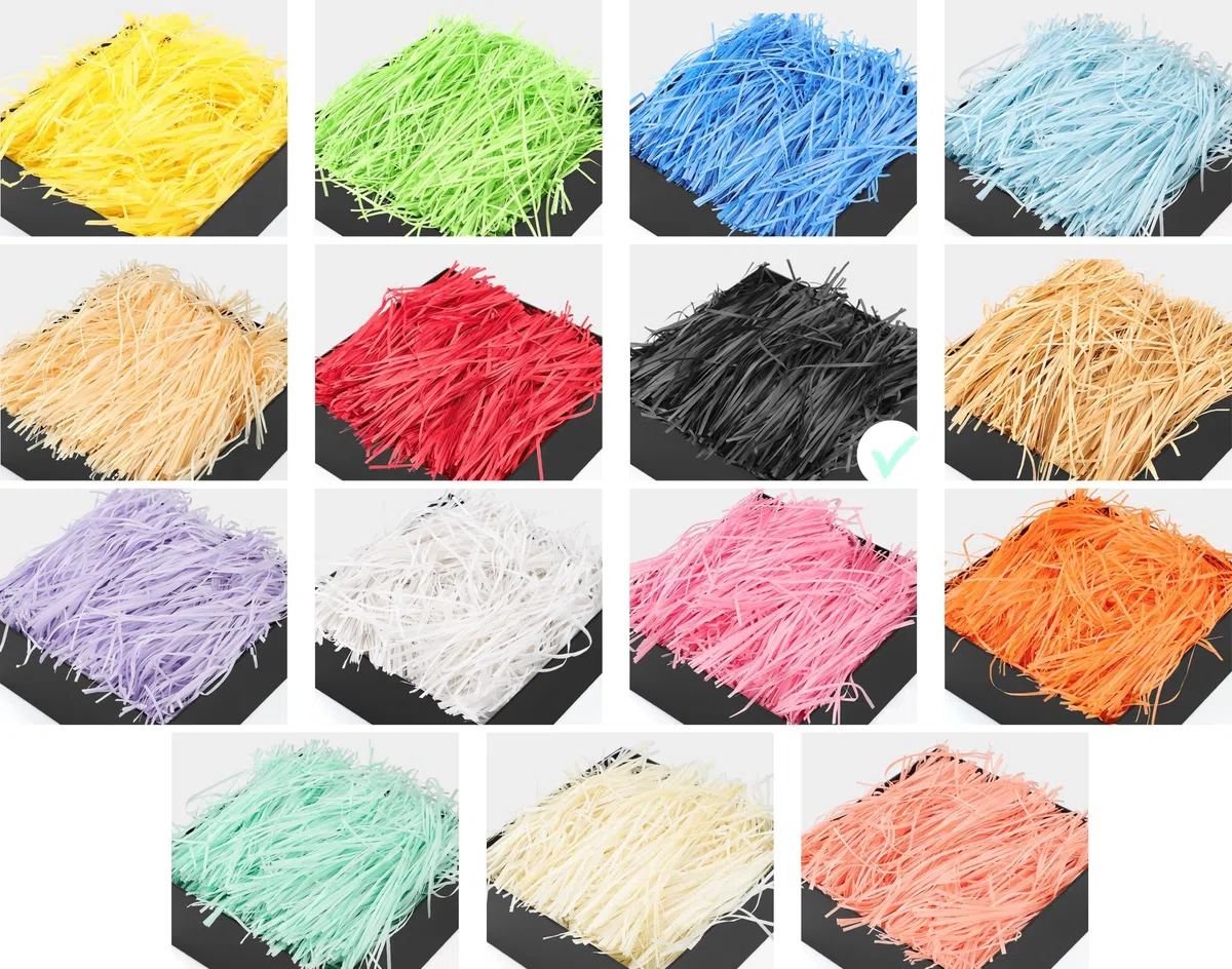 550g Virutas de Papel para Relleno Negro Relleno Cajas Regalo con Lazos Raffia Papel Triturado para Relleno DIY Relleno para Empaquetado para Decoración Fiestas