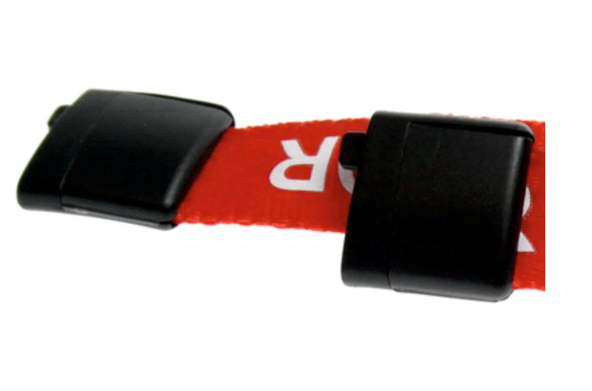 ID Card IT Vistor - Colgante de tarjetas de identificación (clip de metal, 10 unidades), color rojo
