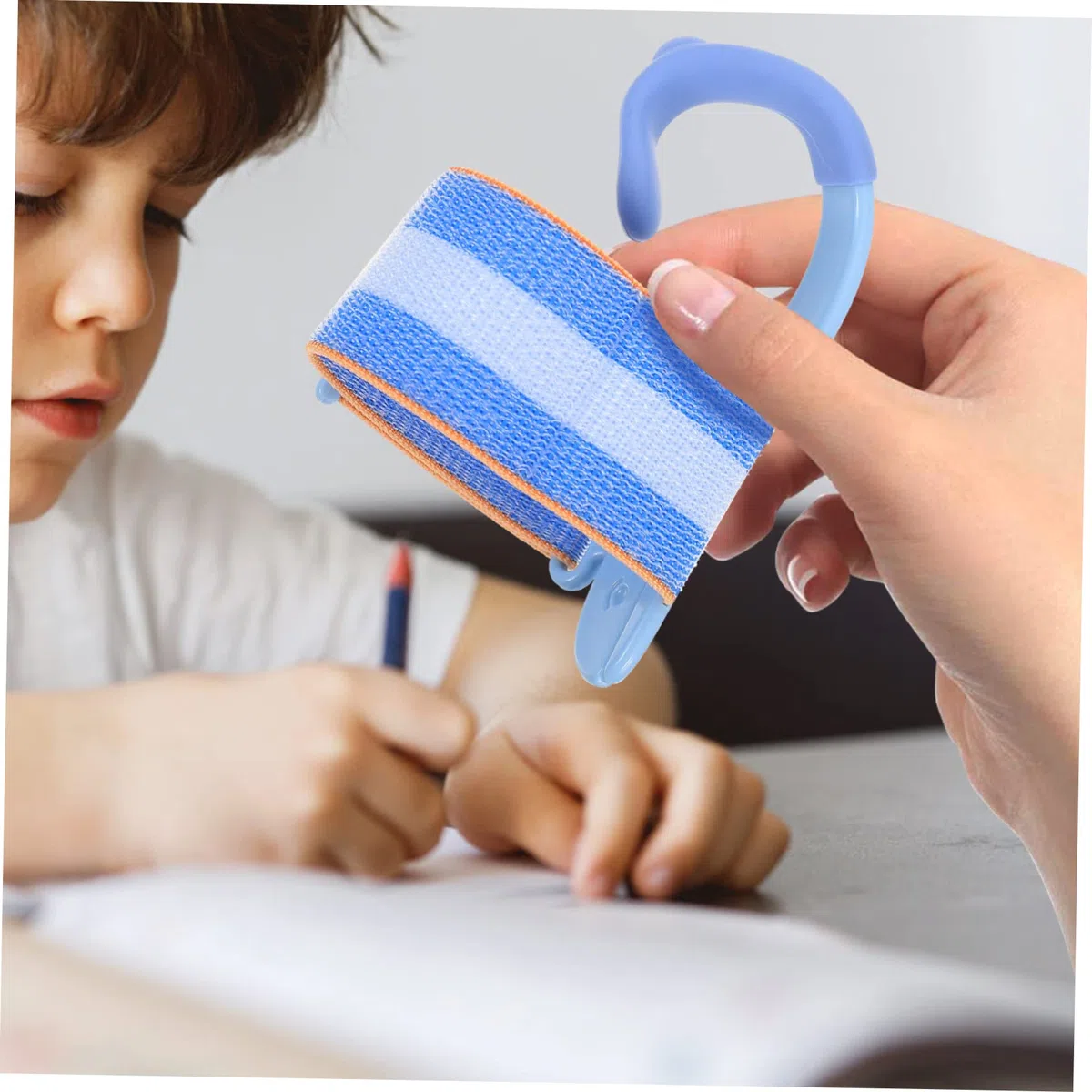 Corrector De Bolígrafos para Escritura a Mano para Niños, Tamaño Único, Material Abs y Nailon, Ayuda Entrenamiento Postura Al Escribir, Herramienta De Corrección De Lápiz para Estudiantes
